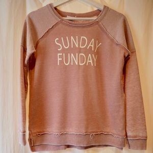 Dusty rose “Sunday Funday” sweatshirt